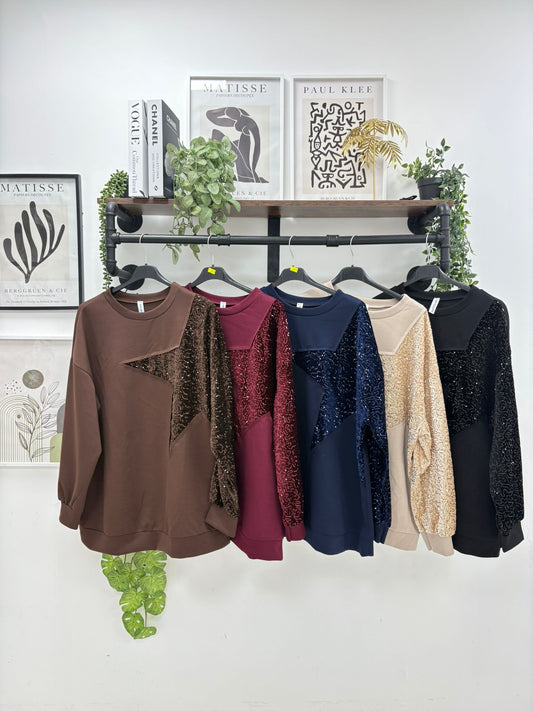 Sequin Star Sweatshirt