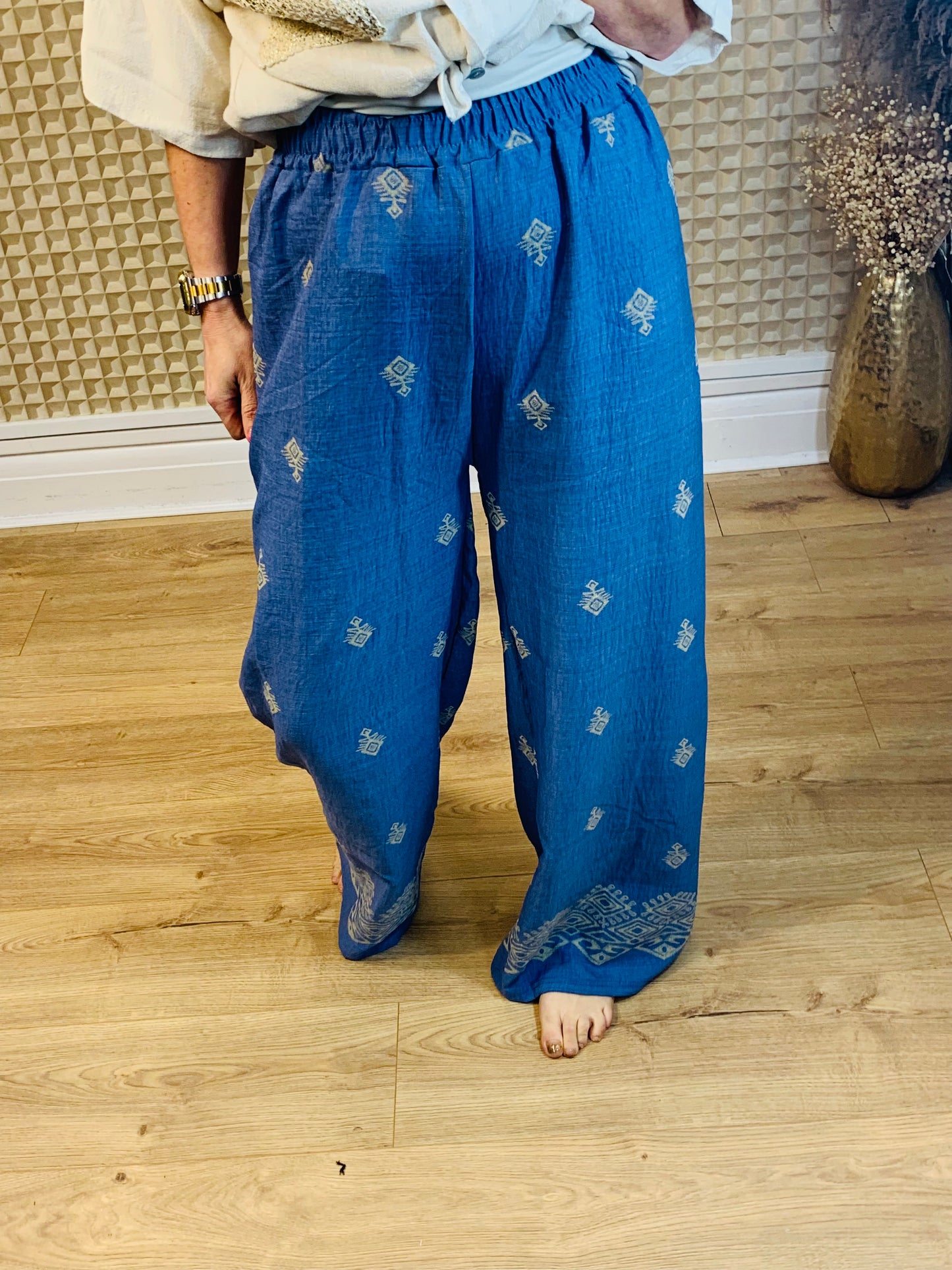 Denim Colour Pallazzo