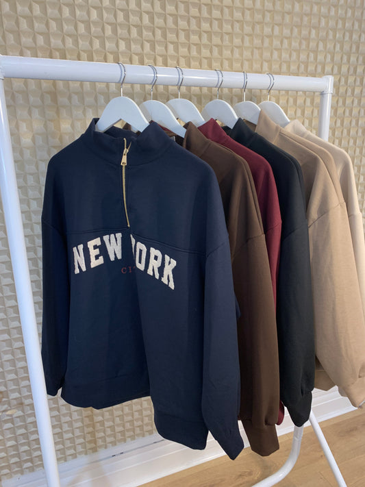 New York Zip Sweatshirt