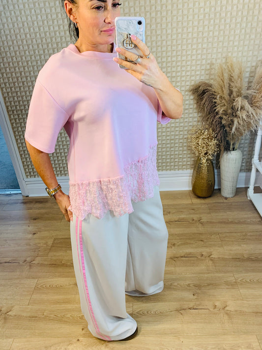 Lace Frill Tee