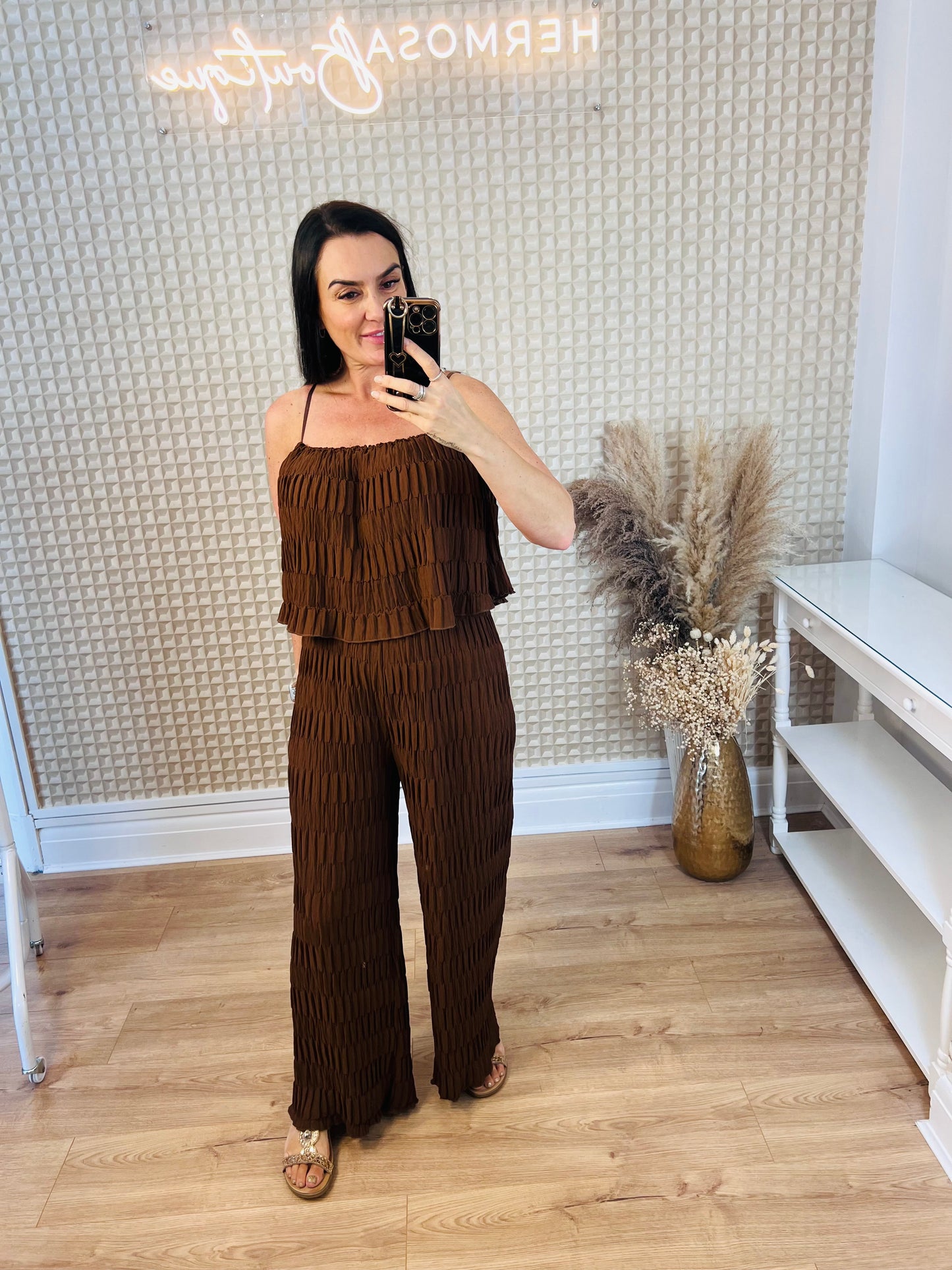 Box Pleat Jumpsuit