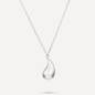 Silver teardrop necklace