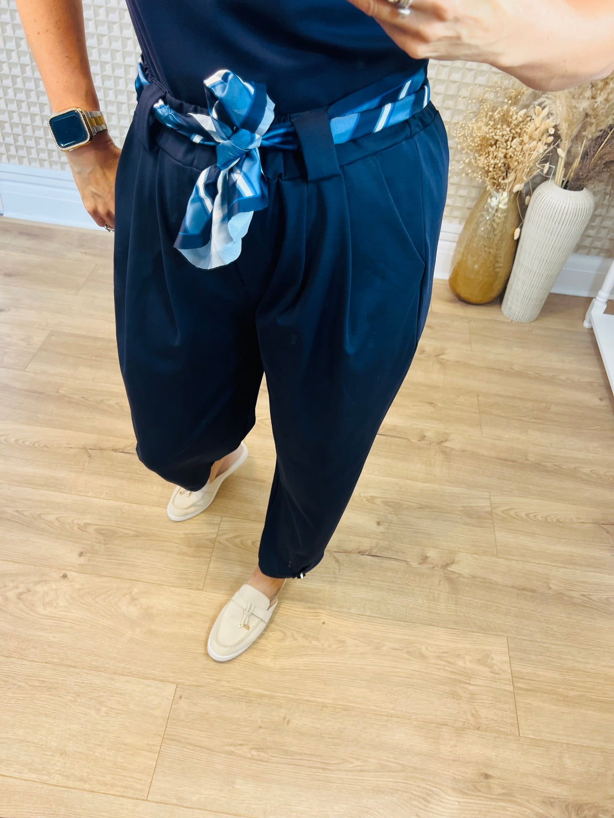 Scarf Belt Pants