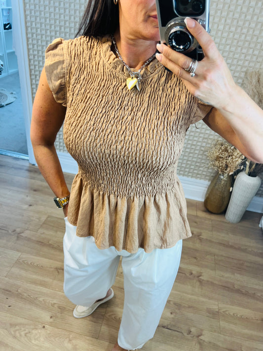 Diverse Shirred Top