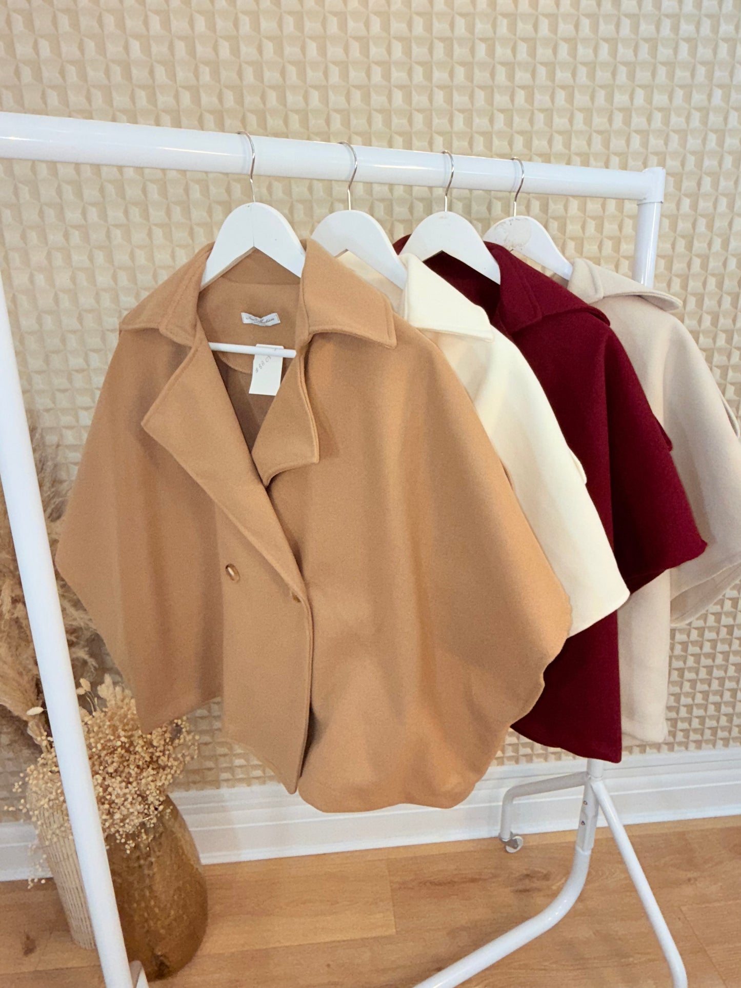 Button Shoulder Box Jacket