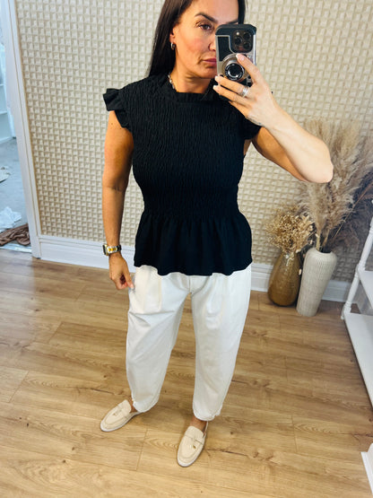 Diverse Shirred Top