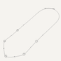 Silver Plated Stainless Steel Clasp Necklace
