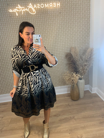 Zebra Smock Dress