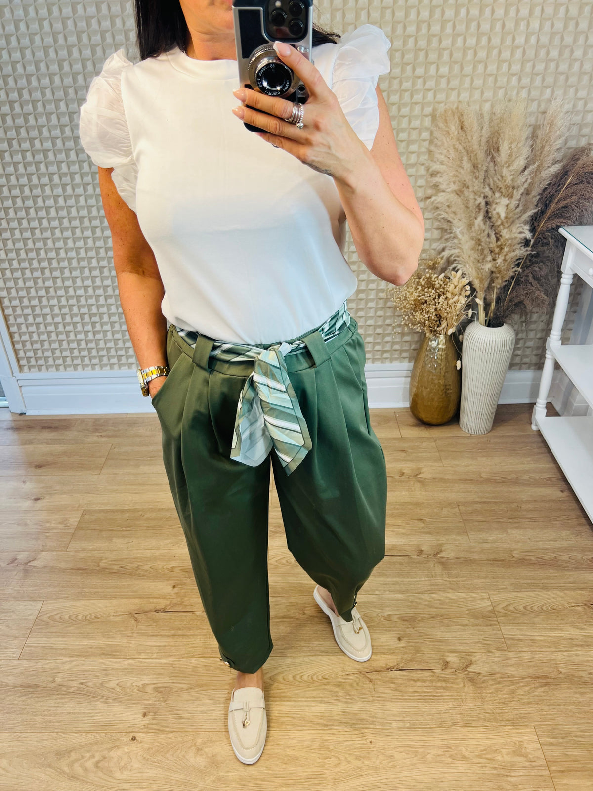 Scarf Belt Pants
