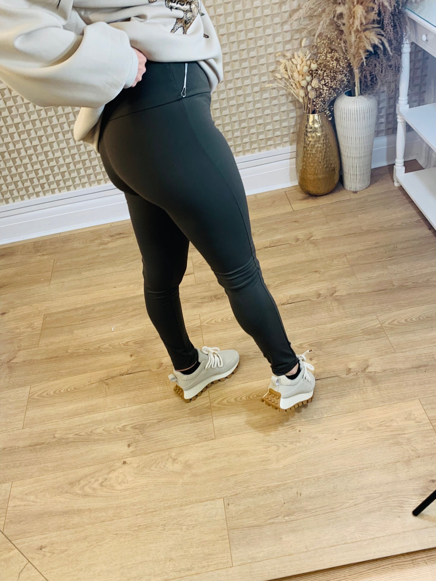 Brown Fleece Leggings