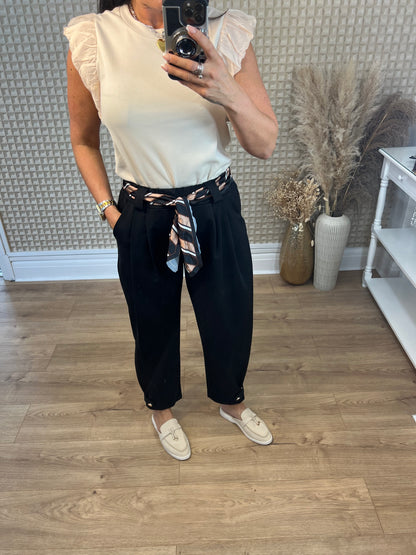 Scarf Belt Pants