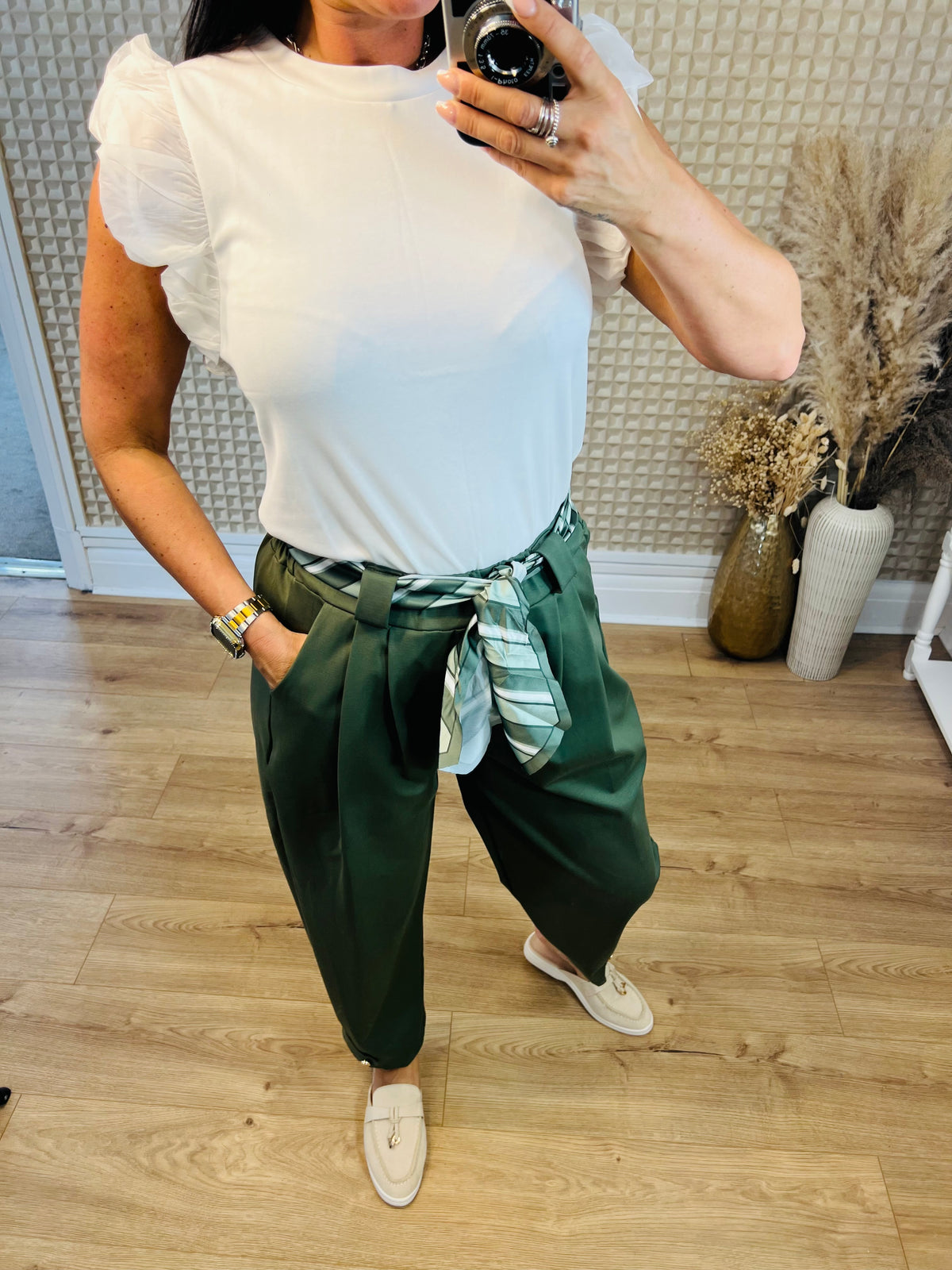 Scarf Belt Pants