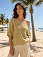 Gold Button Knit