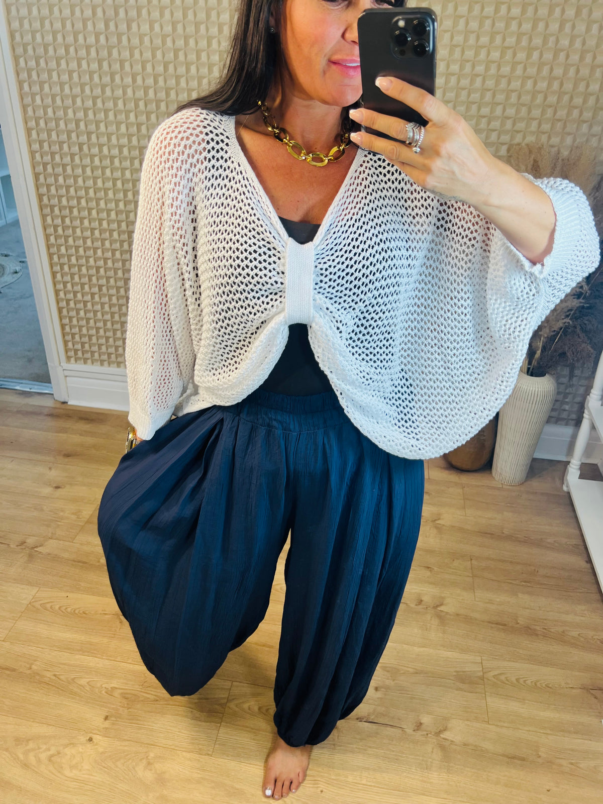 Crinkle Cuffed Pants