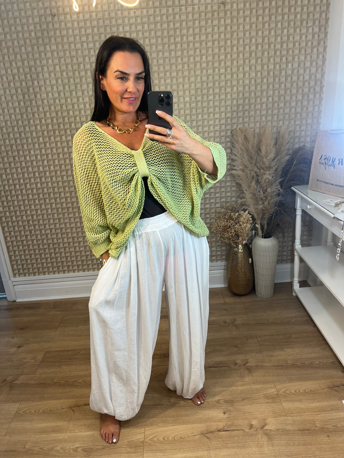 Crinkle Cuffed Pants