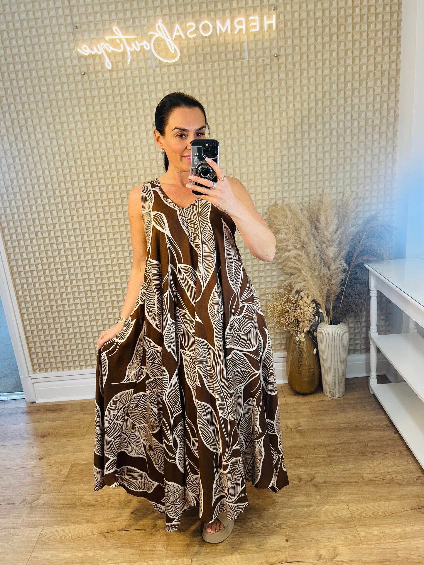 Sweet Miss Dress Brown