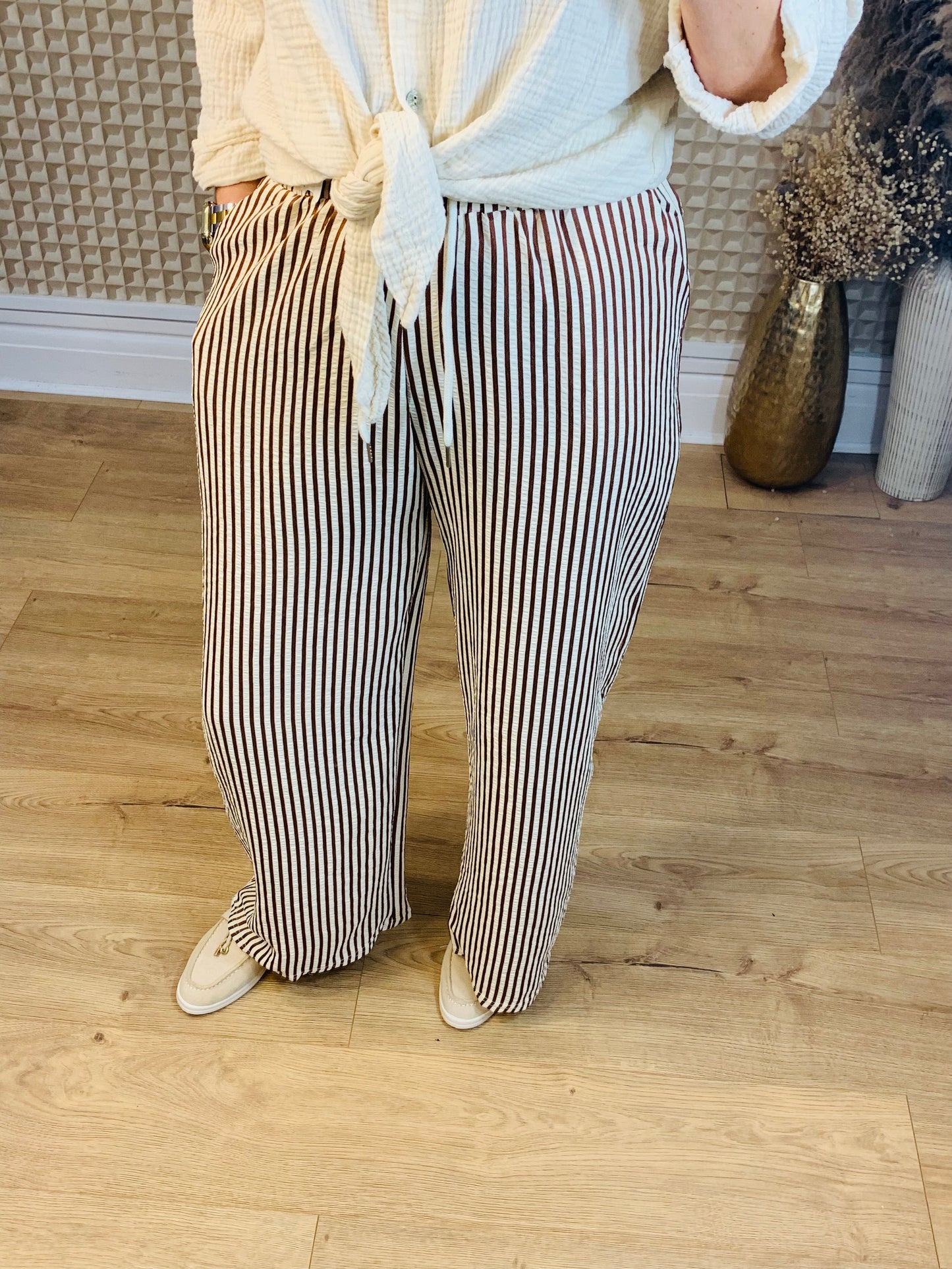 L/XL Stripey Palazzo fitting Upto 14/16