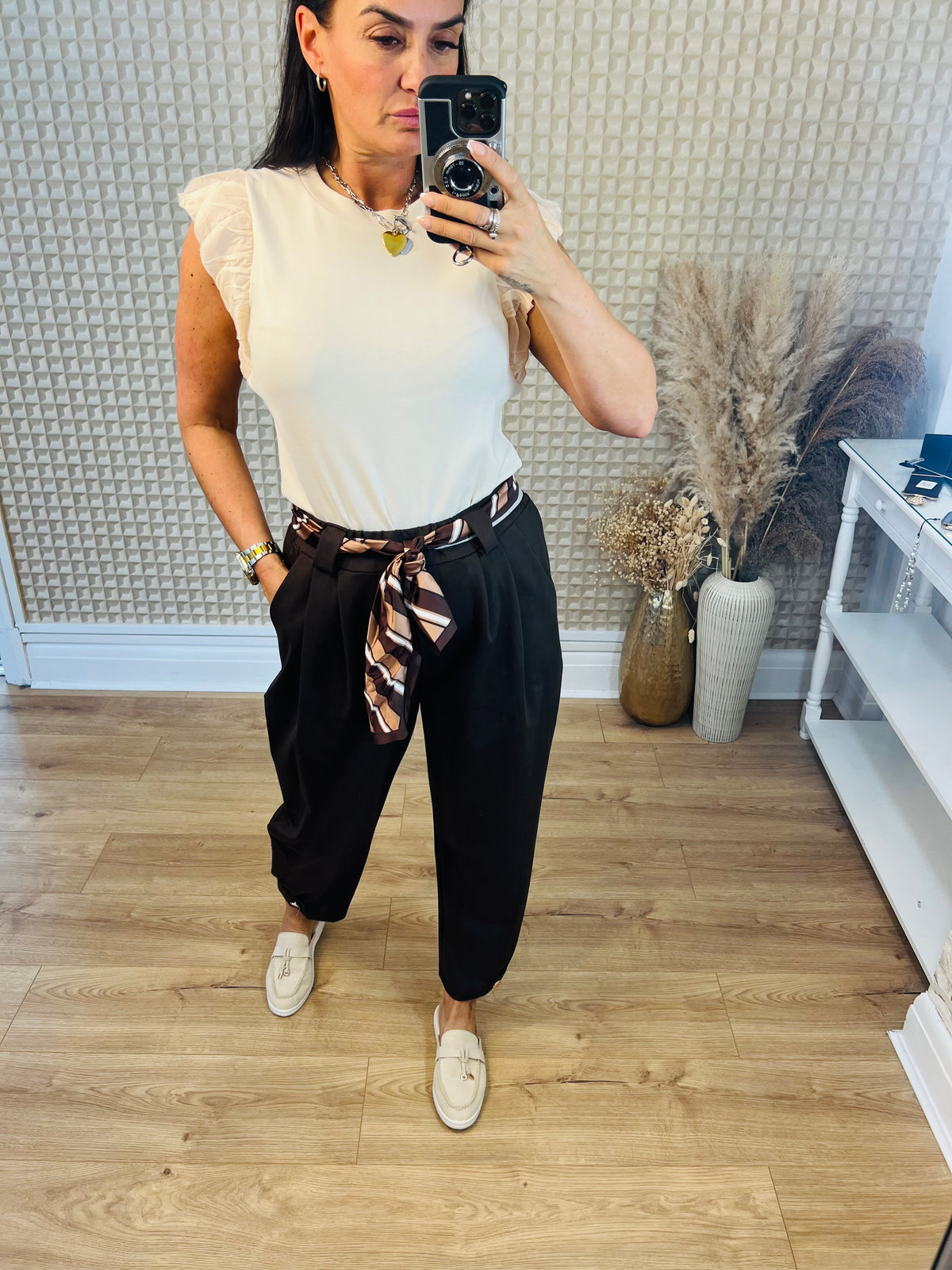 Scarf Belt Pants