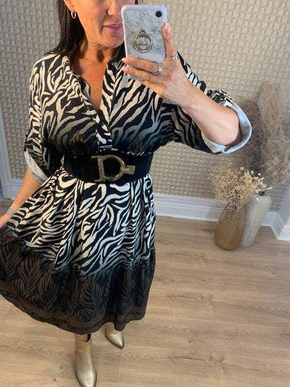 Zebra Smock Dress