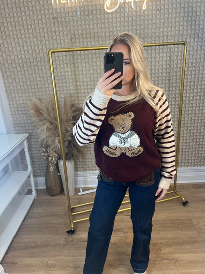 Teddy Stripe Jumper