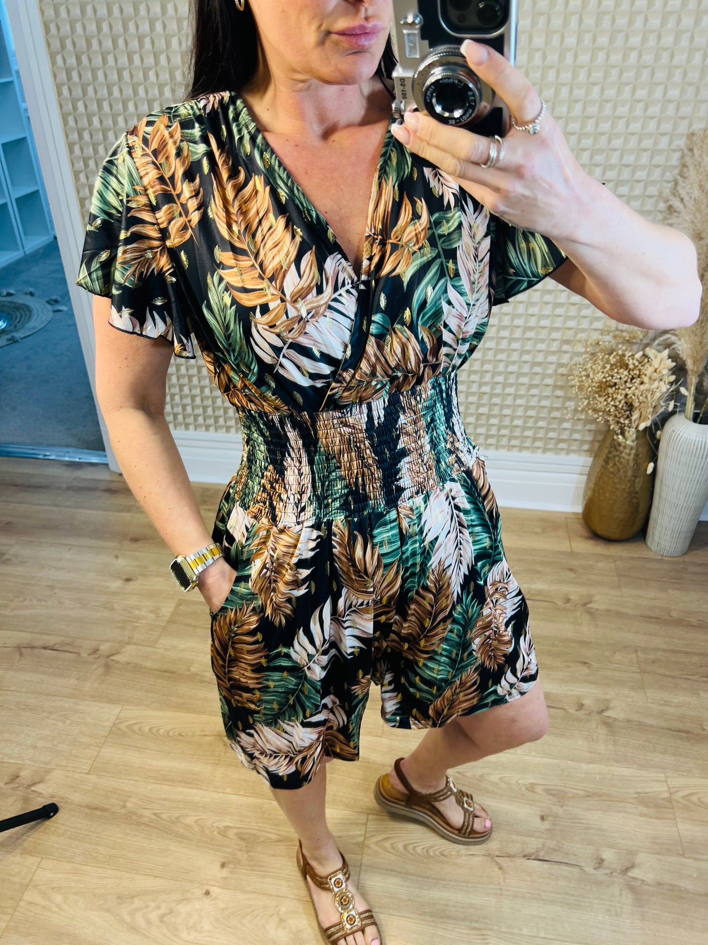 Leaf Slinky Playsuit