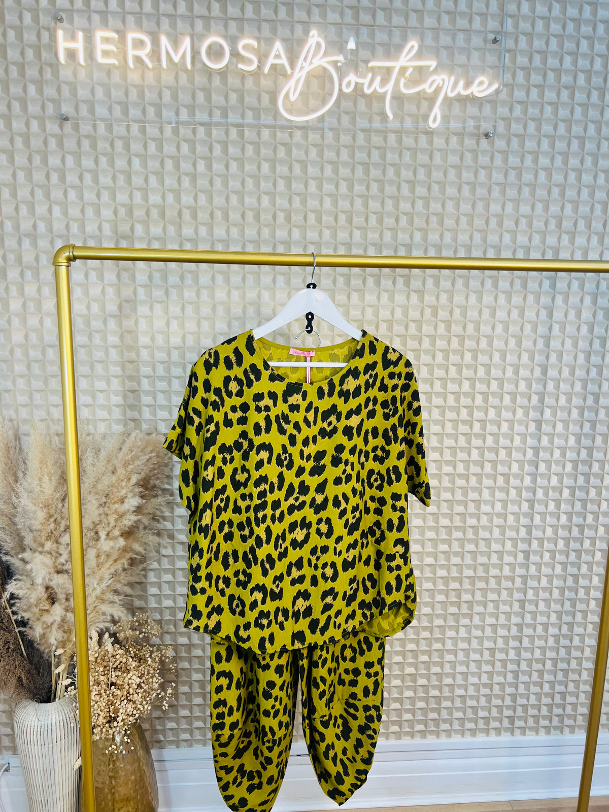 Olive Leopard Set