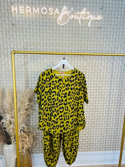 Olive Leopard Set