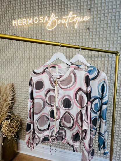Circles Silk Jacket