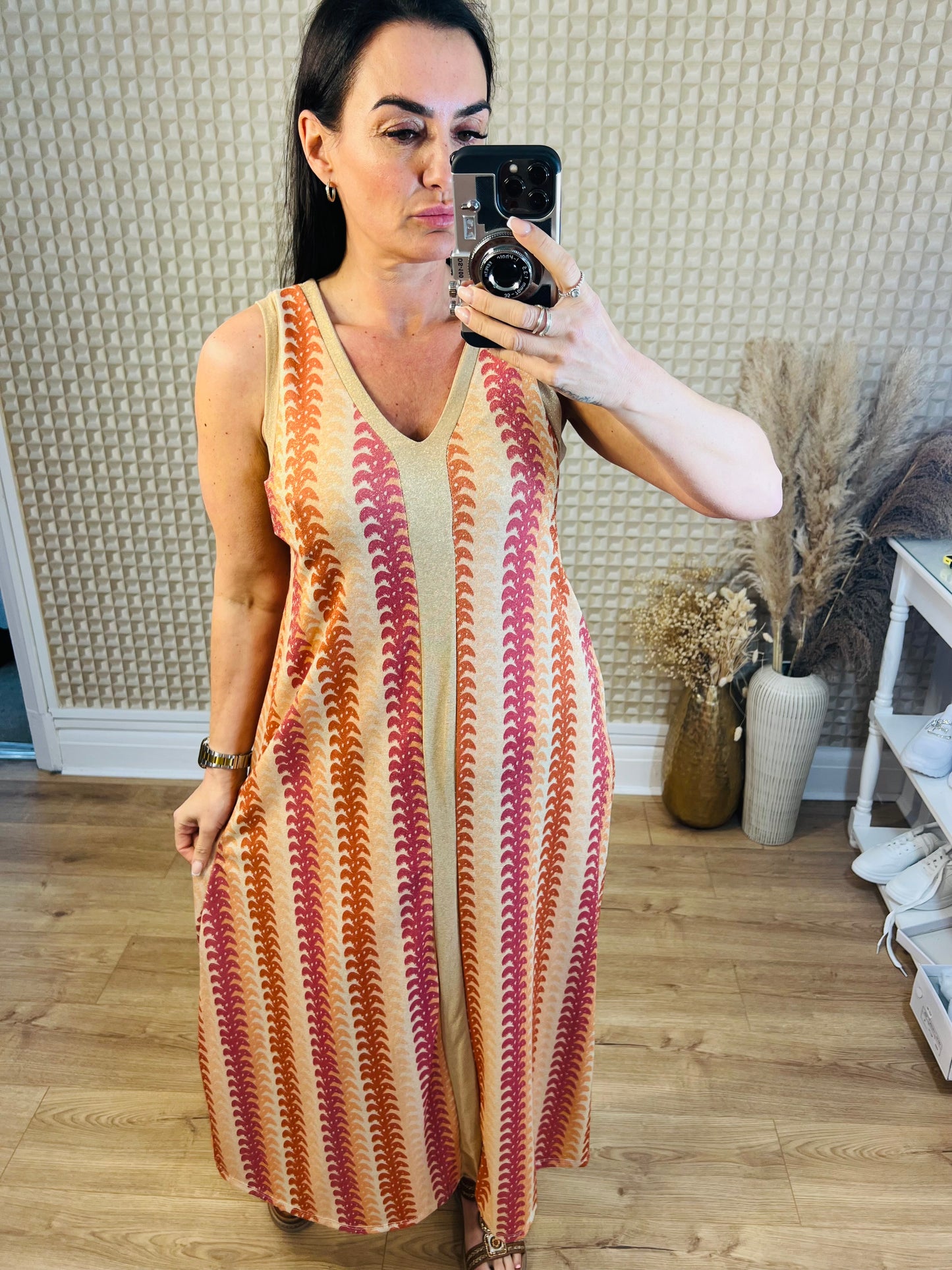 Desert Stripes Maxi Dress