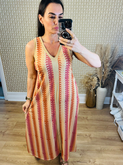 Desert Stripes Maxi Dress