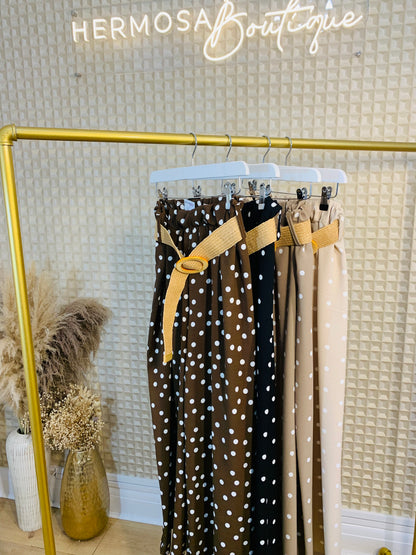 Belted Spotty Pants