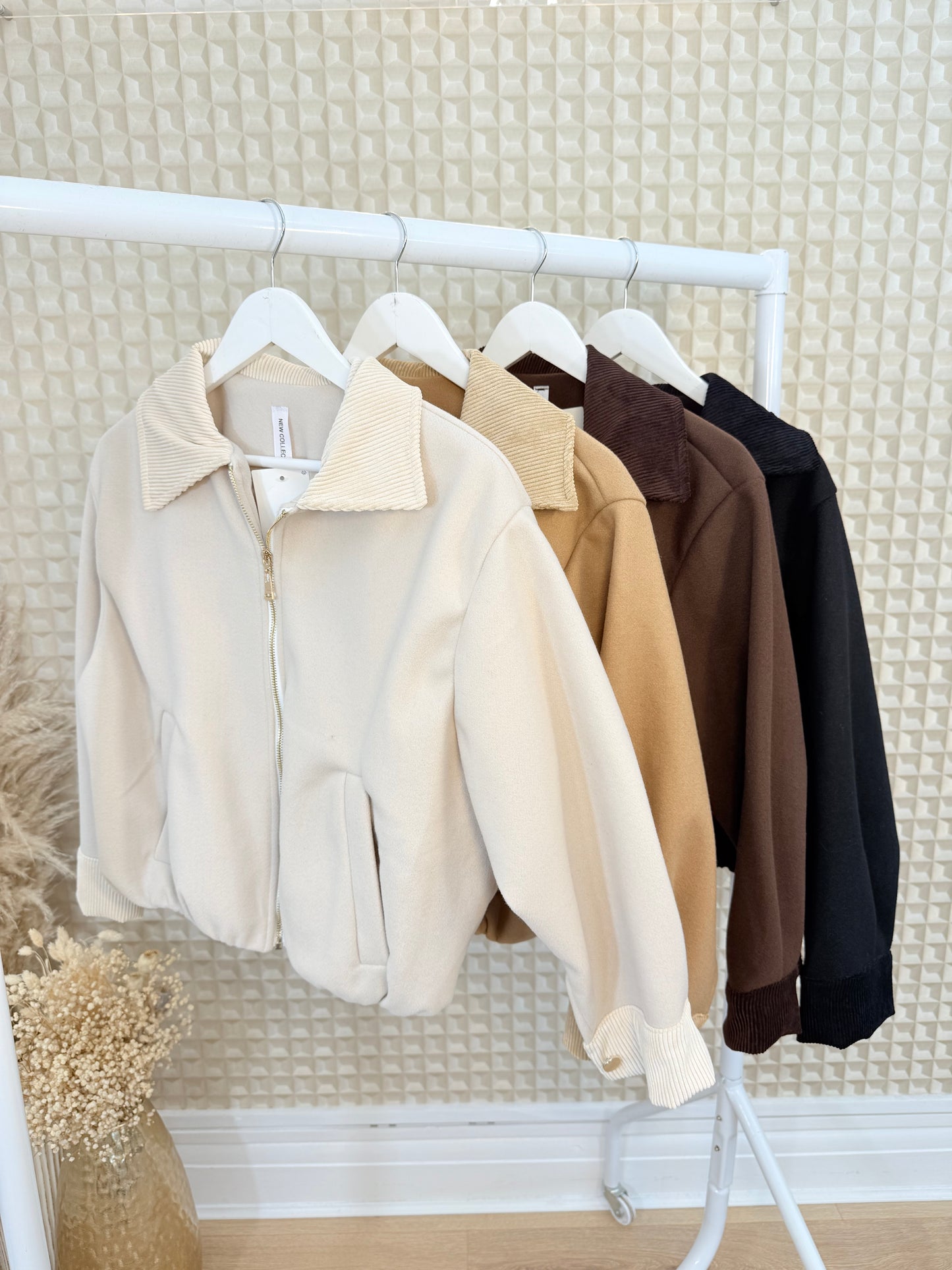 Cord Collar Bomber