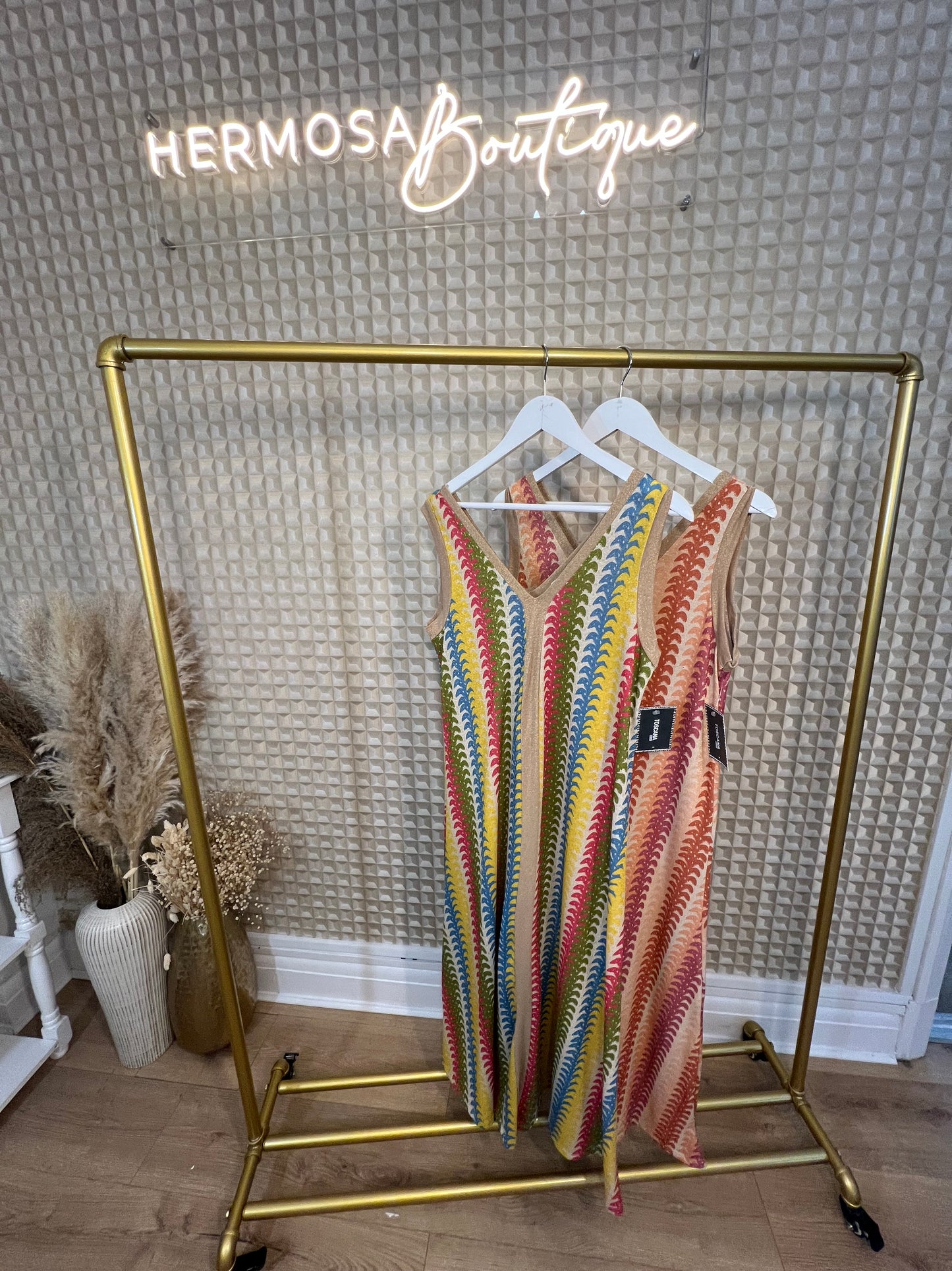 Desert Stripes Maxi Dress