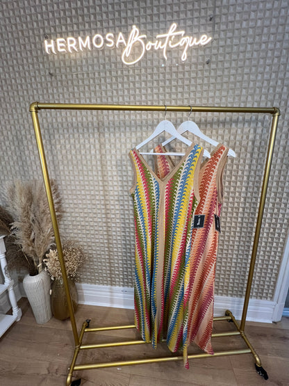Desert Stripes Maxi Dress