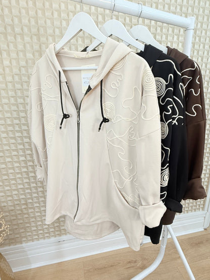 Swirl Hooded Jacket