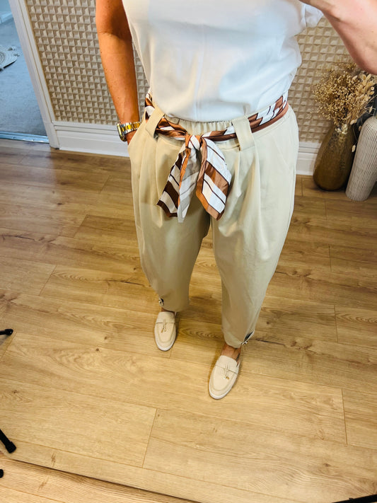 Scarf Belt Pants