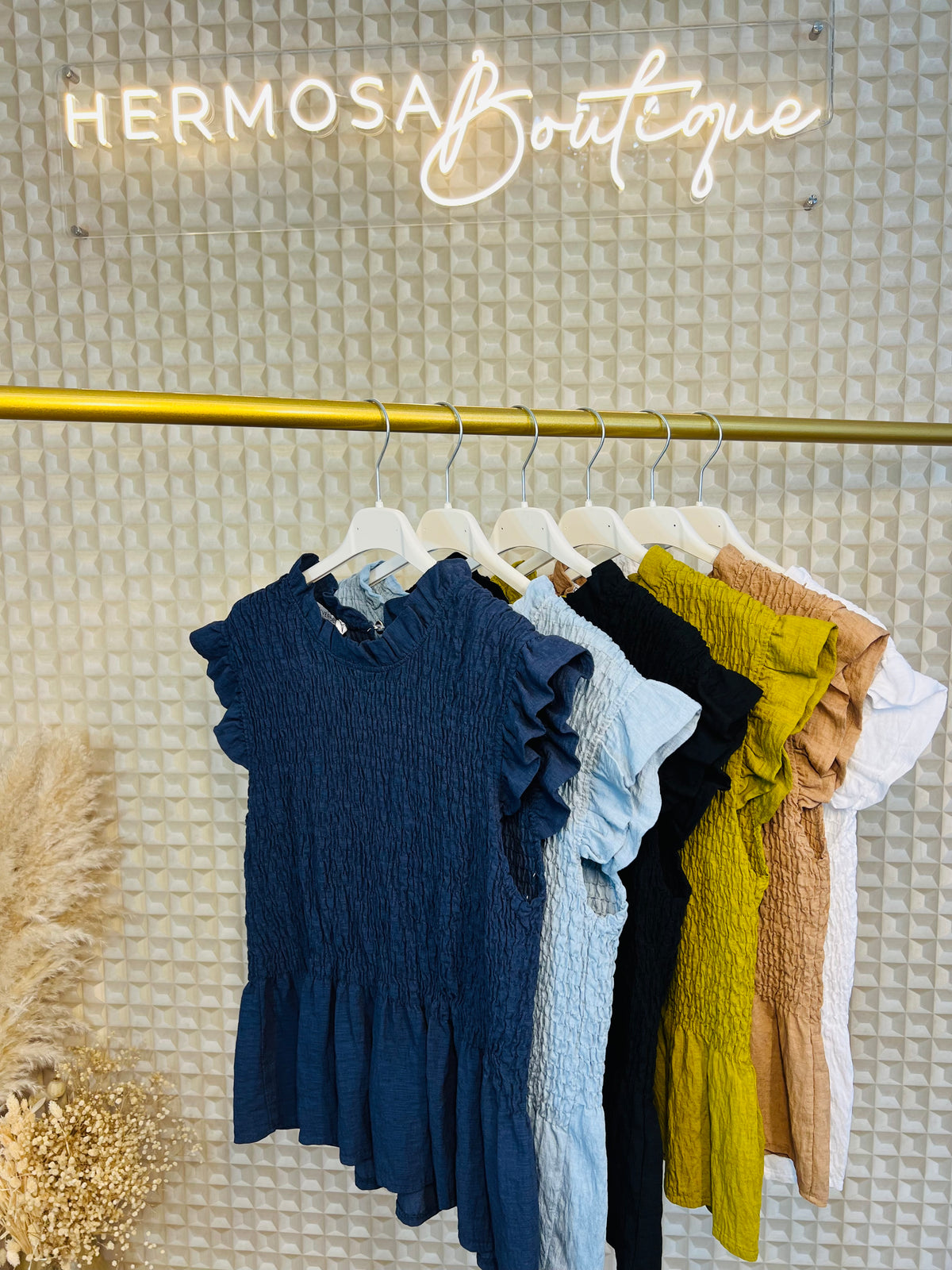 Diverse Shirred Top