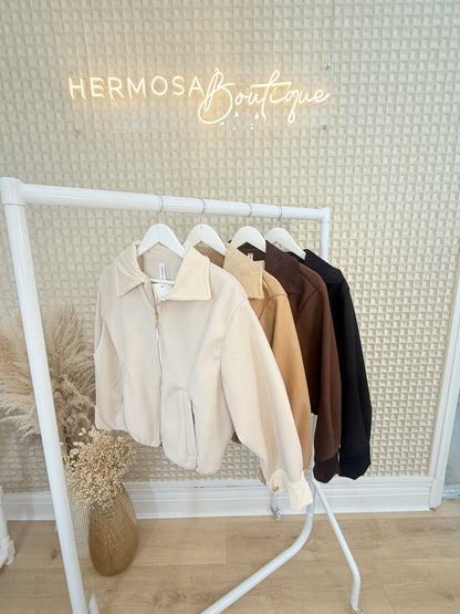 Cord Collar Bomber