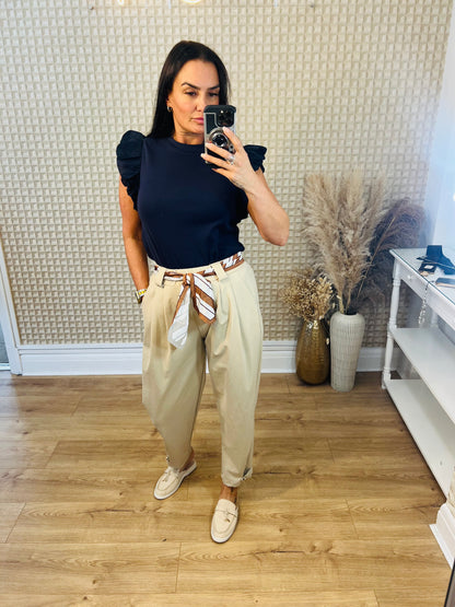 Scarf Belt Pants
