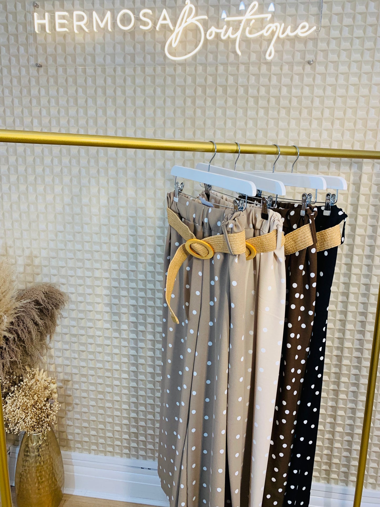 Belted Spotty Pants