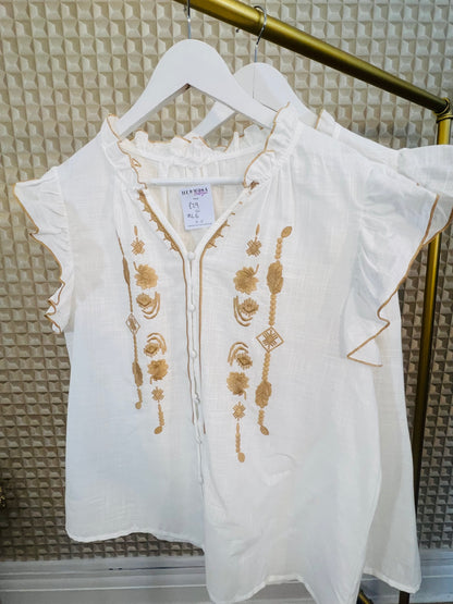 Linen Look Top