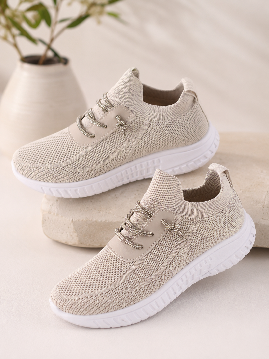 Carmen Sock Trainer beige