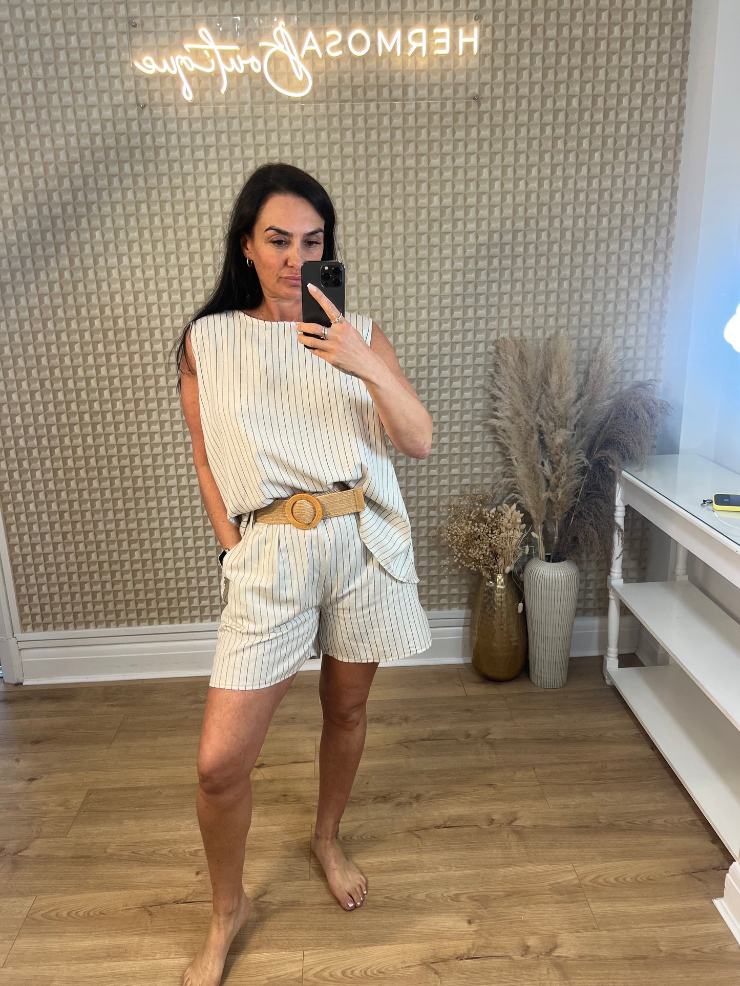 Pinstripe Two Piece