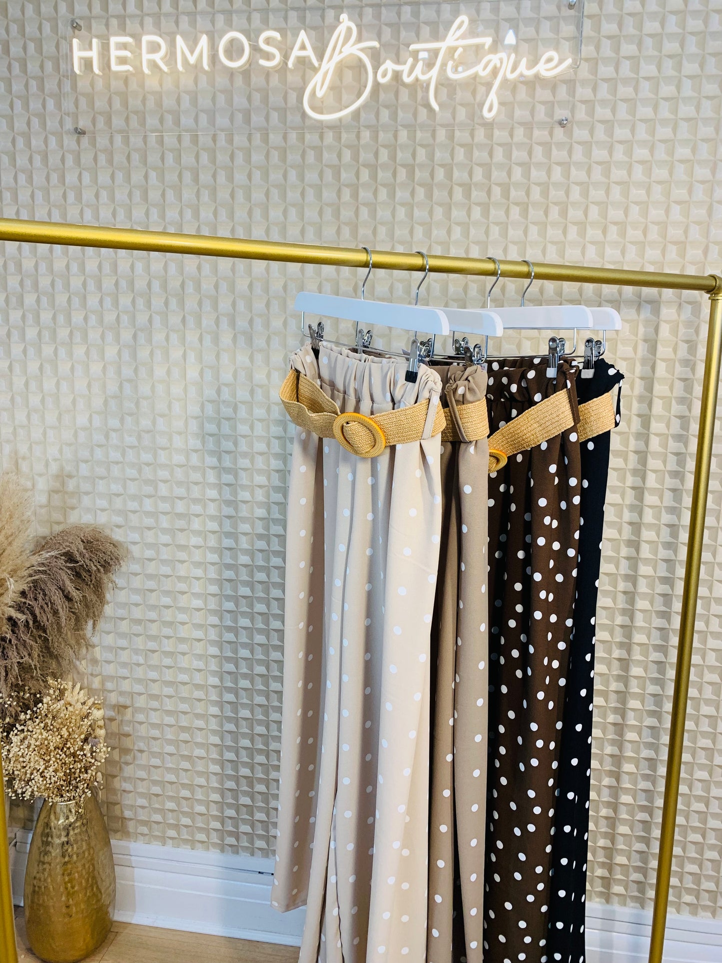 Belted Spotty Pants