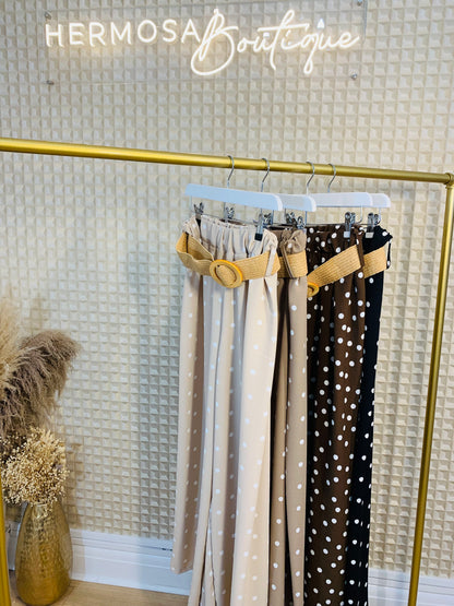 Belted Spotty Pants