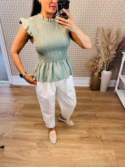 Diverse Shirred Top