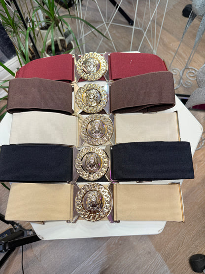 The Gold Lion Head Belt