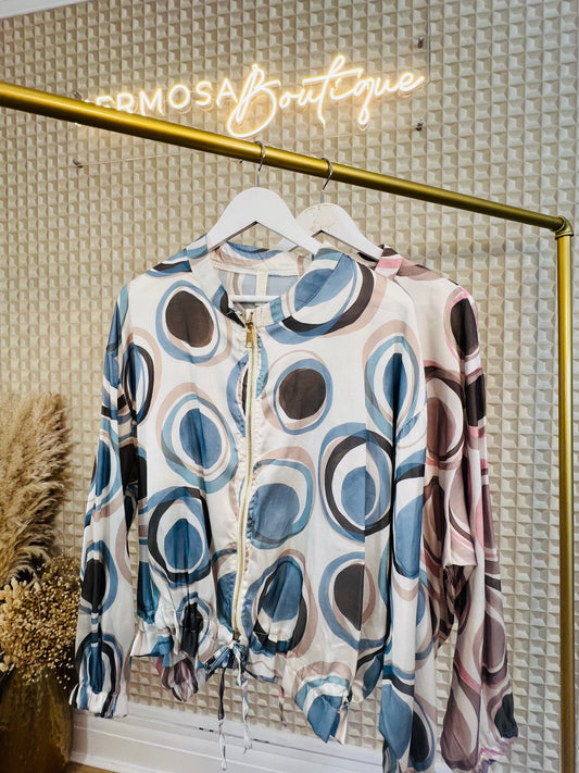 Circles Silk Jacket