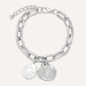 Pearl & Silver Link Bracelet