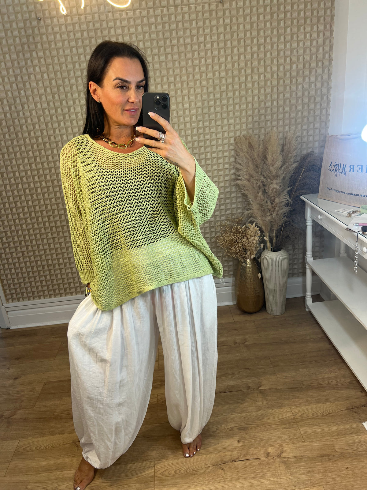 Crinkle Cuffed Pants